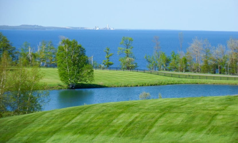 Scenic bay view home w/ a full kitchen + family-friendly