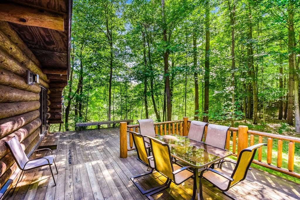 Waterfront home on Betsie River with hot tub & sauna near skiing at Crystal Mtn