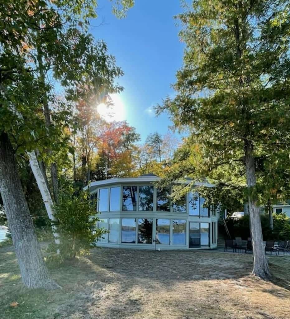 Lakefront home with private beach, lake views, dock, kayaks, firepit, grill, W/D