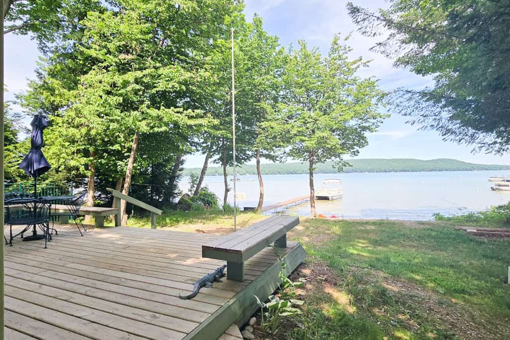 Glen Lake Home w/private beach frontage and dock