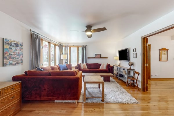 Dog-friendly home in the perfect location with enclosed yard, streaming, & W/D
