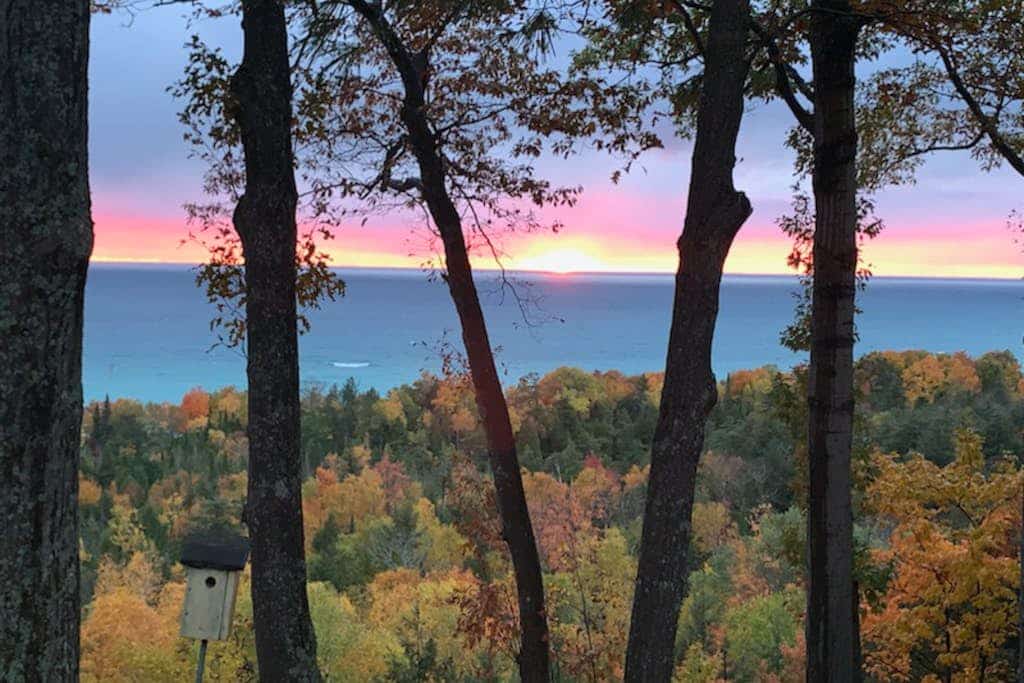 Secluded lake-view home with large deck, private gas grill, AC