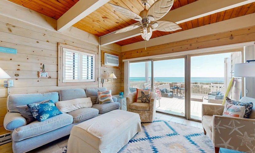 Spacious Beachfront Townhouse w/Deck, Views, Free WiFi, W/D, & More