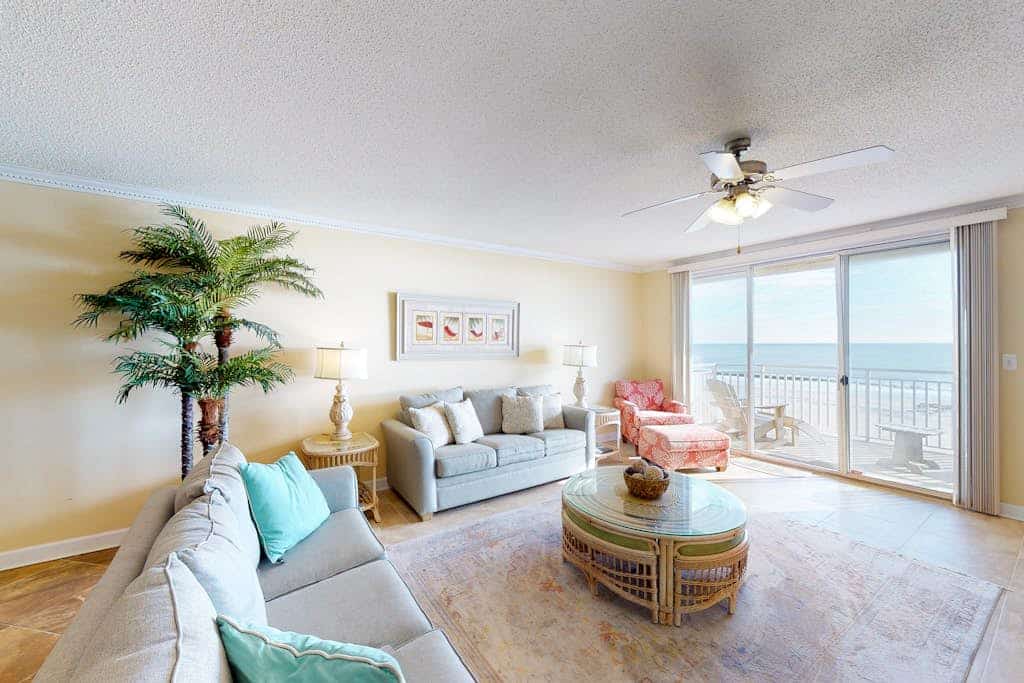 Incredible Beachfront Condo w/Private Balcony, Fireplace, A/C, & Shared Pool