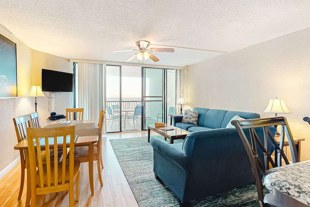 Oceanfront Condo with a Shaded Balcony, AC, WiFi & Shared Outdoor Pool