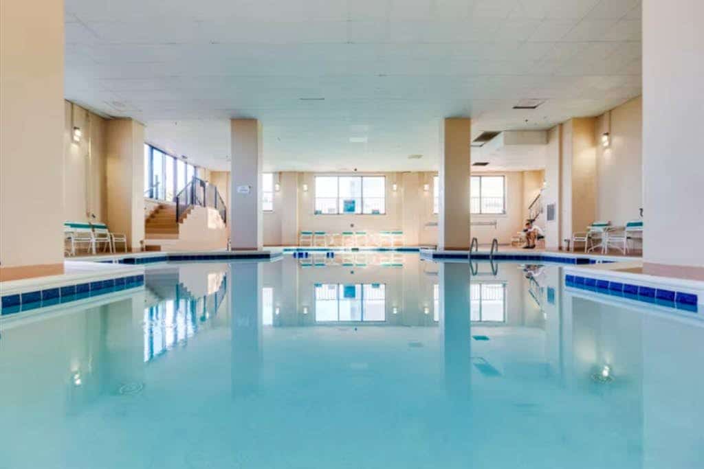 Inviting oceanfront condo with hot tub, balcony, central AC, & W/D