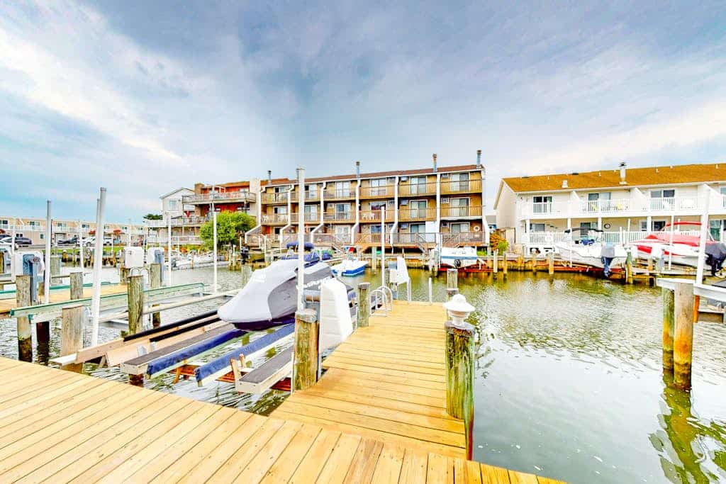 Dawn's Cove Unit F | Waterfront condo in Ocean City with dock and boat slip