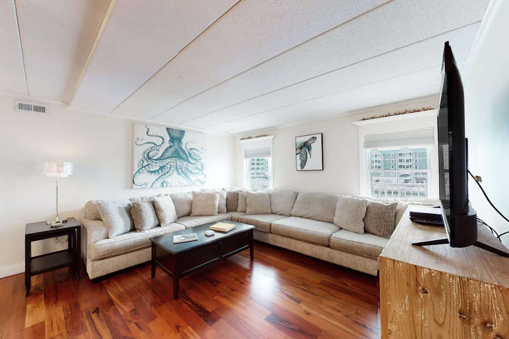 Updated waterfront condo with washer/dryer, central AC, & seasonal pool