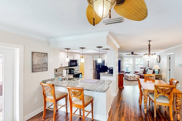 Home with private pool, enclosed yard, patio, sunroom, AC, & W/D