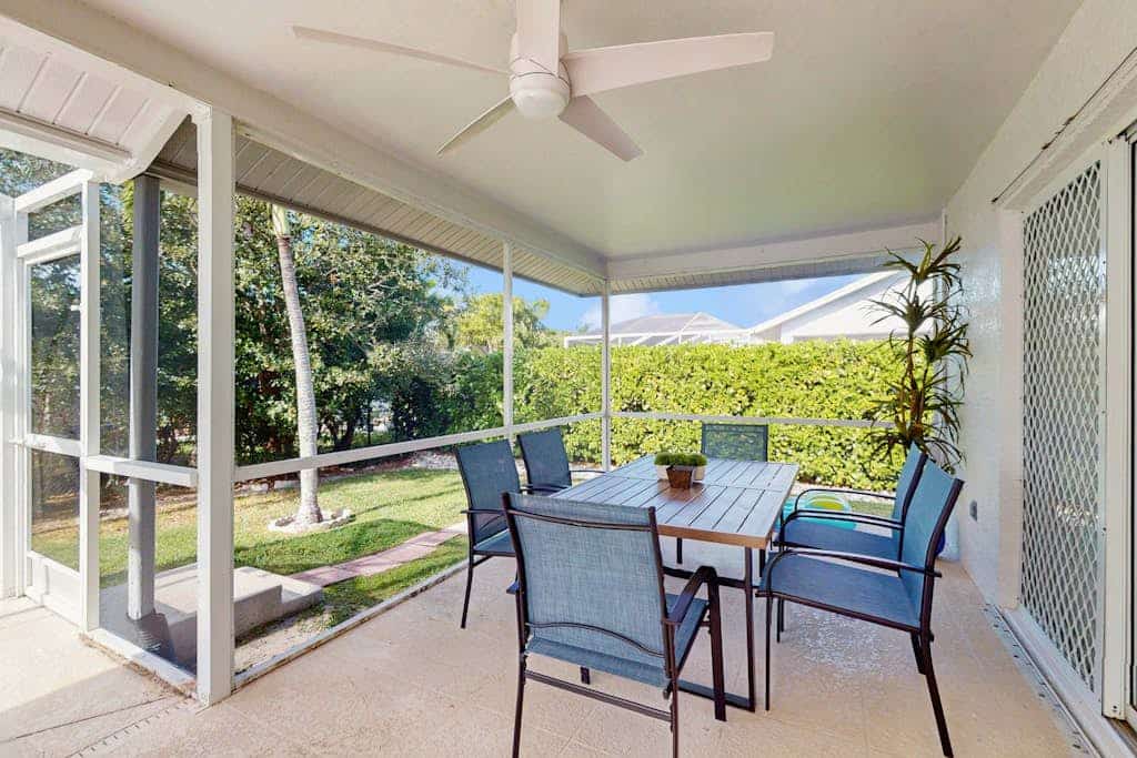 Coastal home with pool, lanai, and washer and dryer