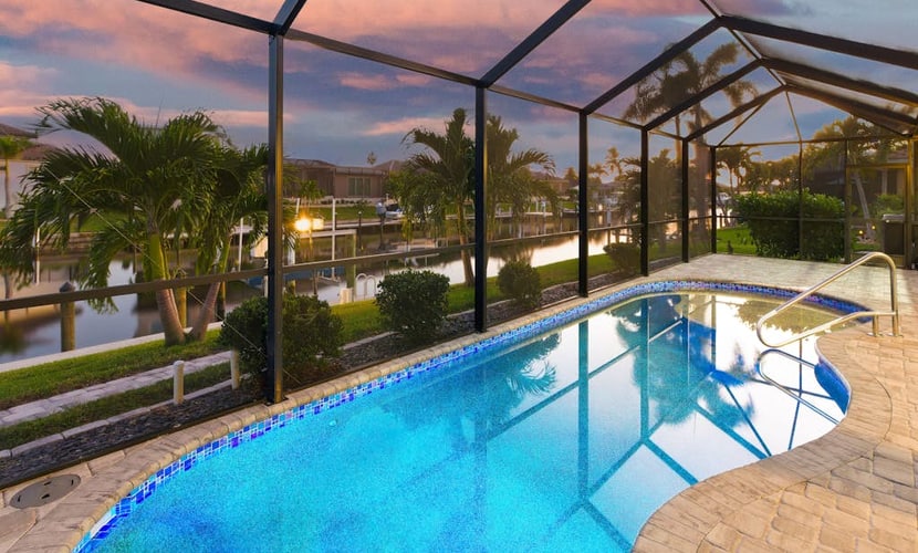 Waterfront home, with private pool and lanai, Gulf access with fishing dock
