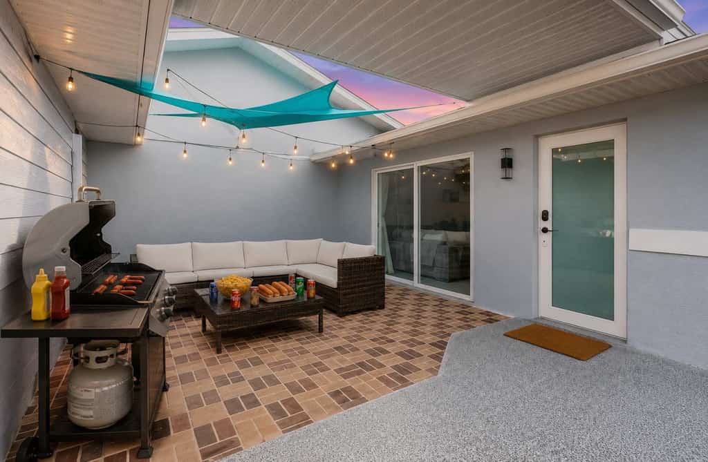 Waterfront home with private pool, game room, and washer & dryer