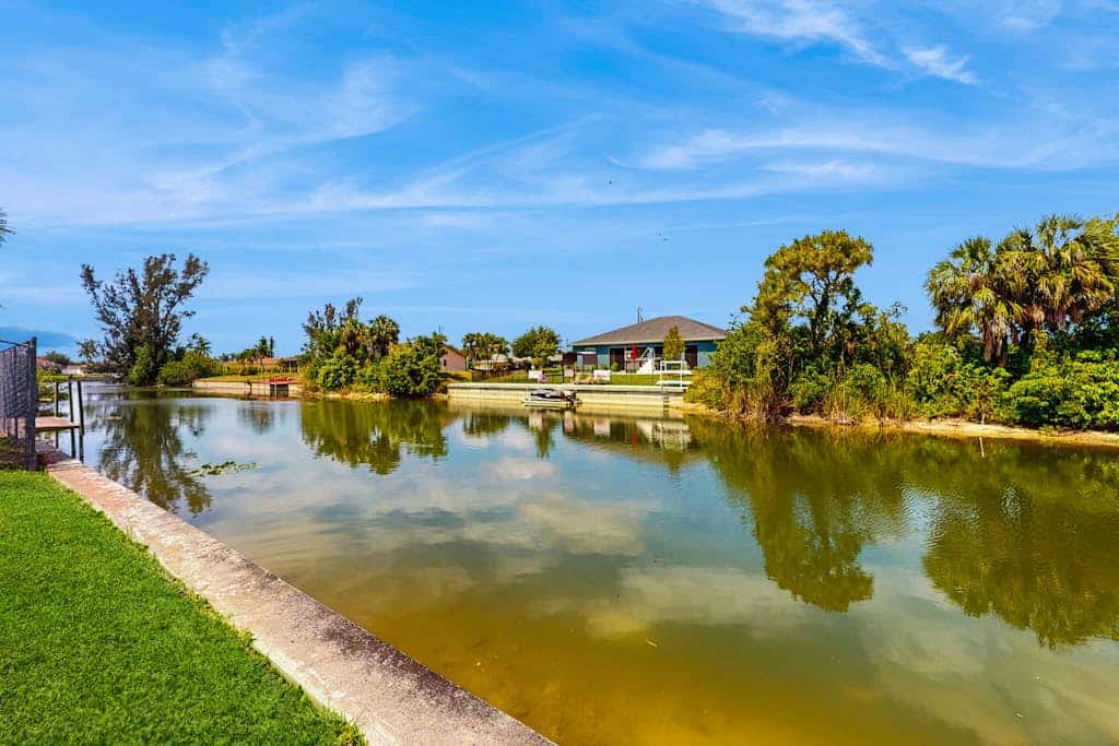 Spacious dog-friendly home with private pool, canal views & private grill