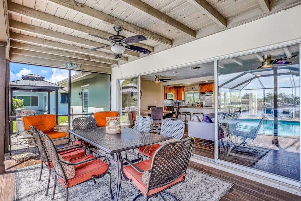 Canal-front with screened saltwater pool, dock & boat lift - updated interior