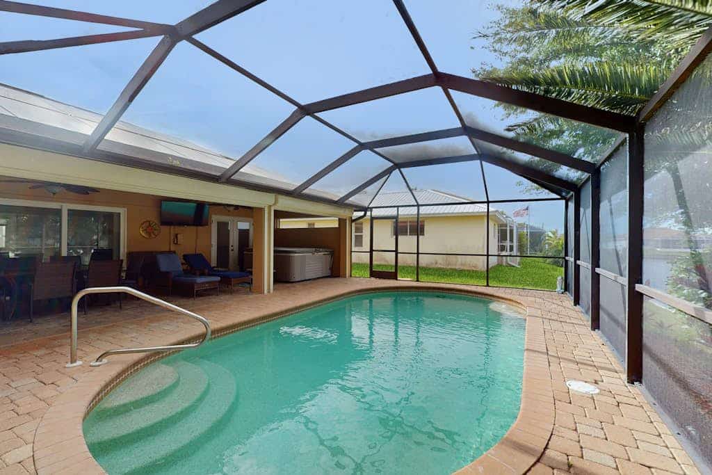 Canal-front Cape Coral oasis w/ private pool, hot tub & Dog friendly