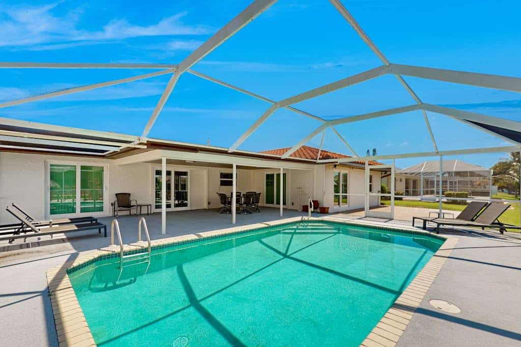 Waterfront Dog Friendly Home with Heated Pool, Private Washer & Dryer, Dock