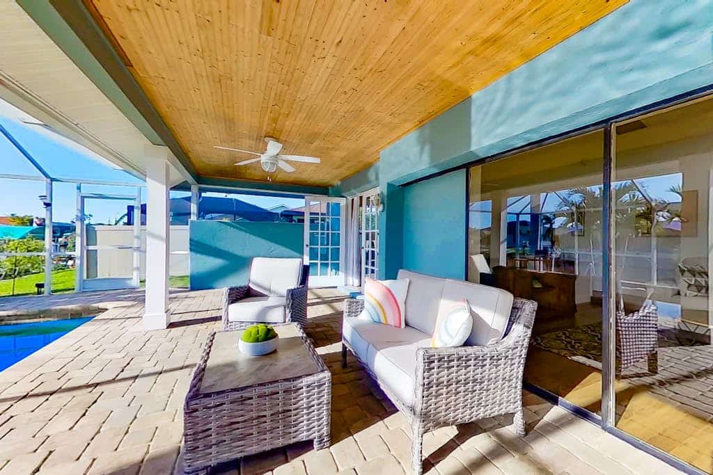 Fully updated, canal-front home with pool, W/D, and central AC - great location
