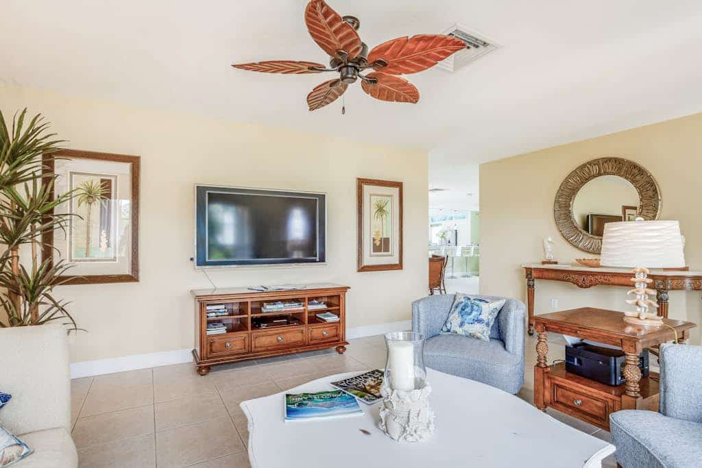 Canal-front home with private pool & boat dock - two miles to Tigertail Beach