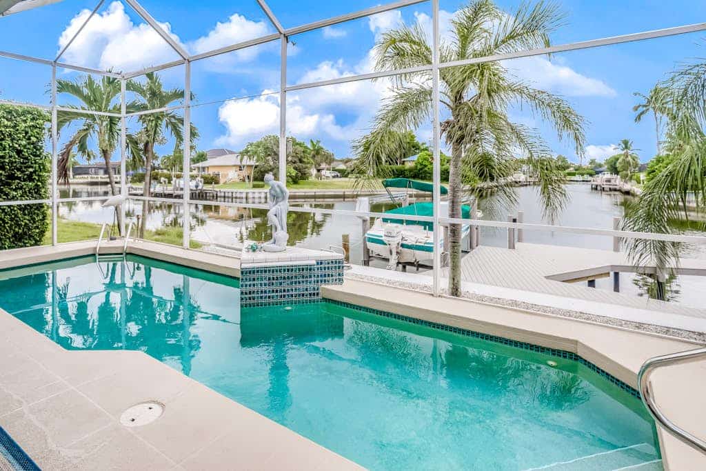 Modern, canal-front home with amazing views, private pool, central AC, fast WiFi