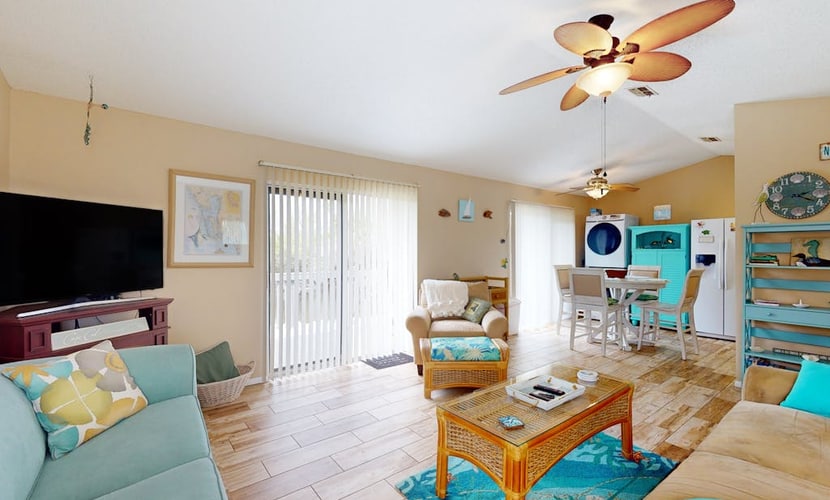 Riverfront Getaway w/ Pool, Game Room & Snowbird Appeal – 30-Day Stay Required
