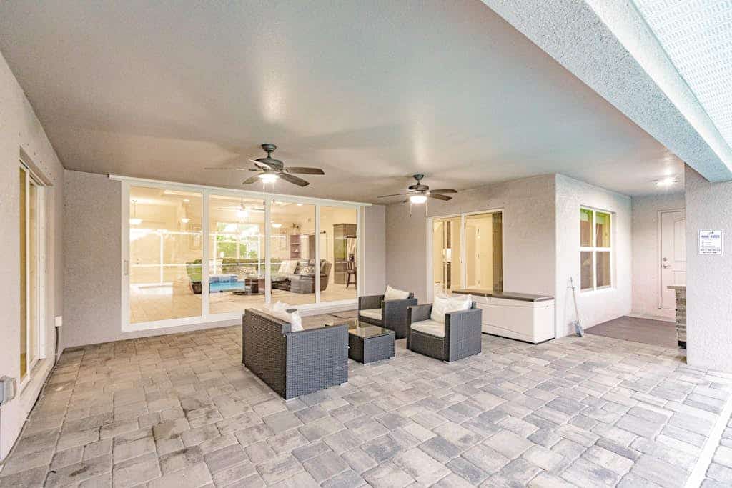 Delightful home near beaches with heated pool, patio, lanai, grill, & streaming