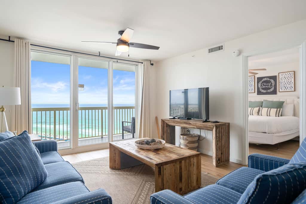 Gulf front condo with resort amenities, steps to the beach