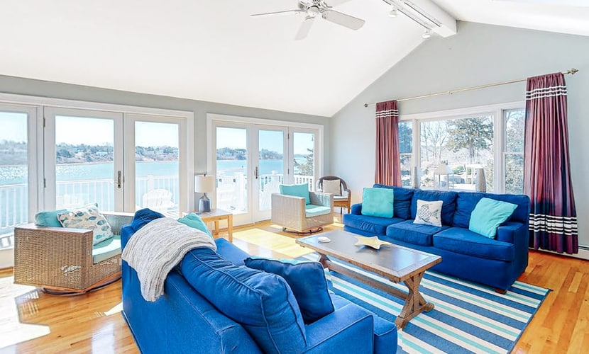 Updated Waterfront Gem on Saltwater Town Cove w/ Private Dock & Sunrise Views