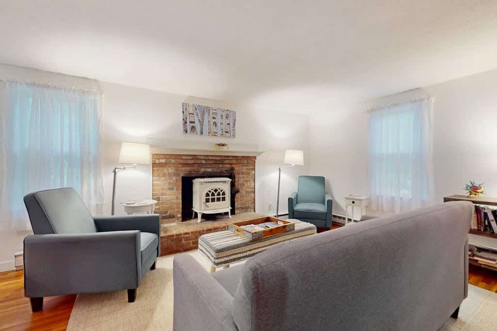 Dog-friendly home with firepit, deck & washer/dryer - walk to Sandy Neck Beach