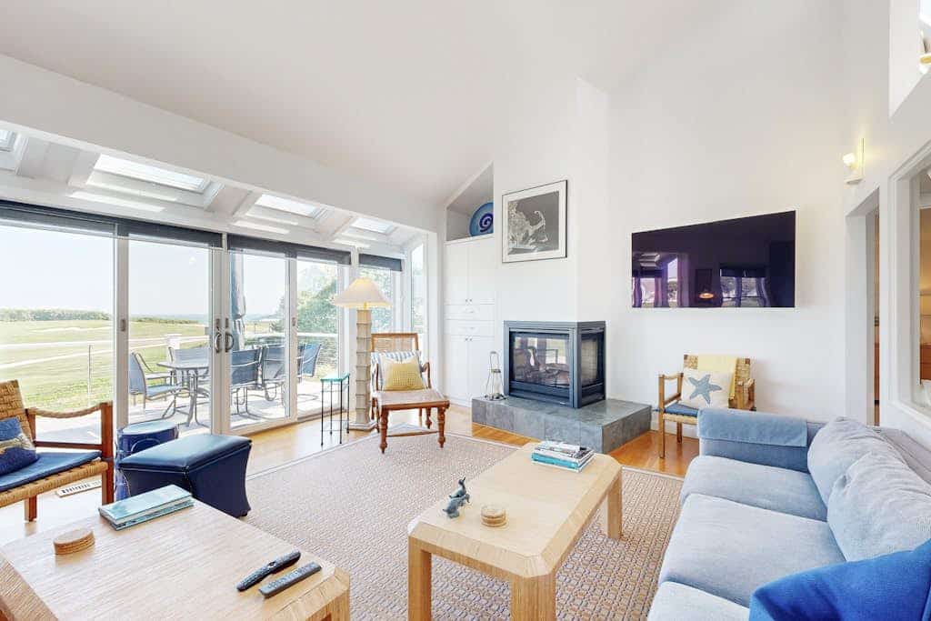 Spacious home on golf course with 4 outdoor spaces overlooking the Sound