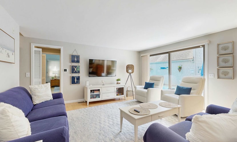 Golf course-front townhouse with private heated pool & poolside patio