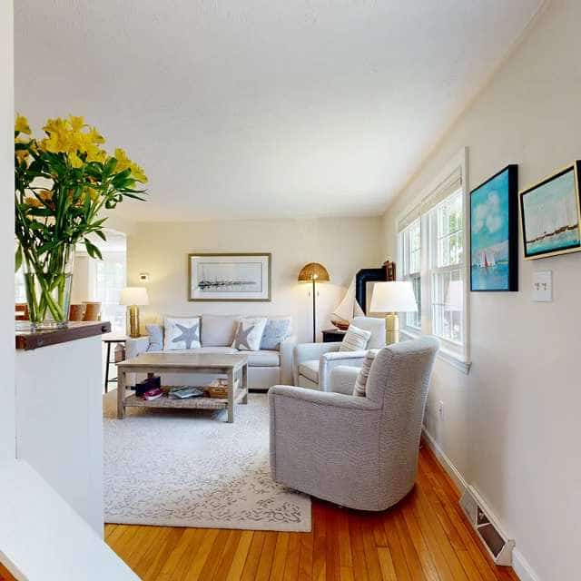 Inviting duplex with central AC, grill, firepit, & walk to beach