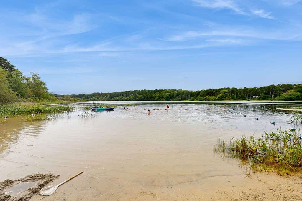 Quiet home near Pilgrim Lake with deck, W/D, AC, games, & large yard