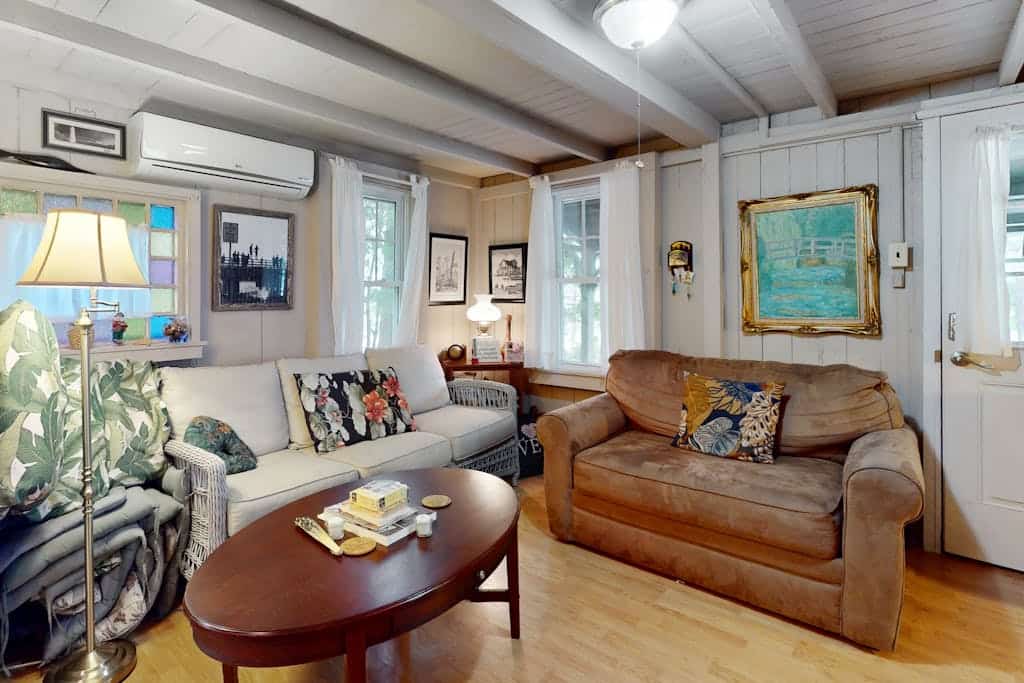 Spacious colonial home close to town with AC, porches, & W/D