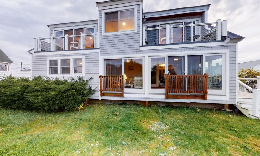 Dream beach home on Lewis Bay with ocean views & amazing outdoor areas