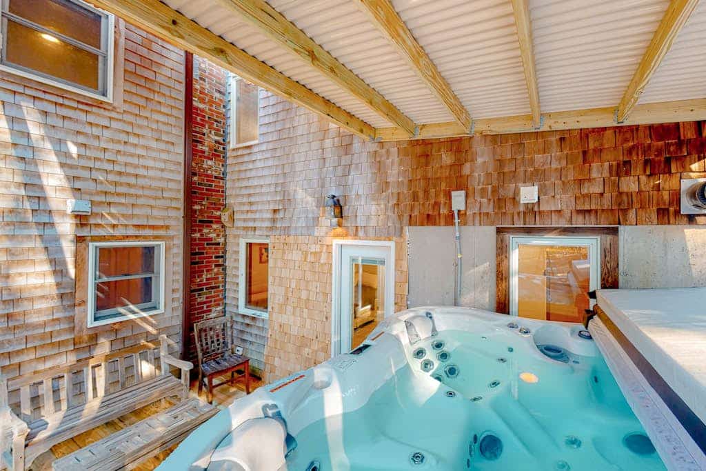 Expansive, dog-friendly home with sauna, decks & great location