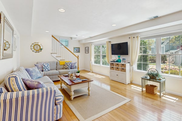 Two family dog friendly cottages: close to beach & town