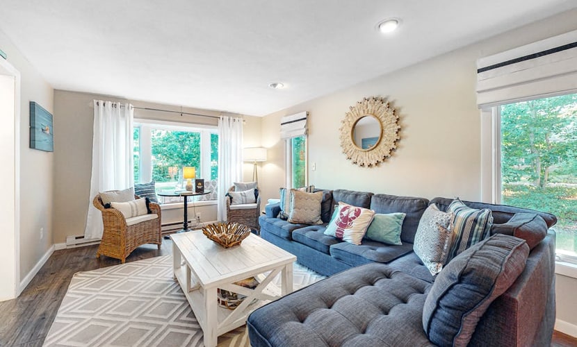Modern home in a great location with large yard & private patio