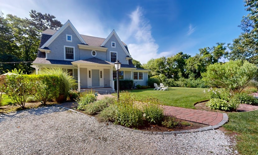 Gorgeously rebuilt Cape Cod estate with lovely grounds, walk to private beach