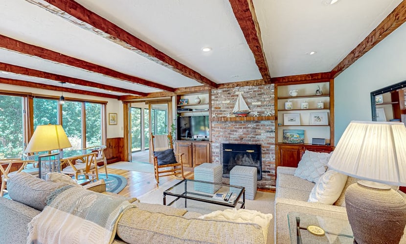 Dog-friendly, custom-designed home with 180-degree salt marsh view & 2 decks