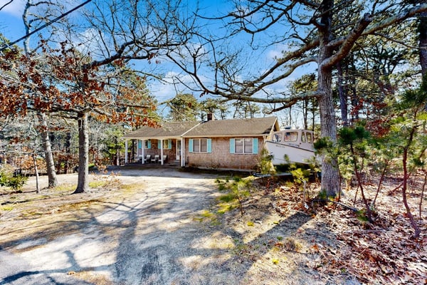 Light-filled home steps from Rail Trail - near pond, bay & ocean beaches
