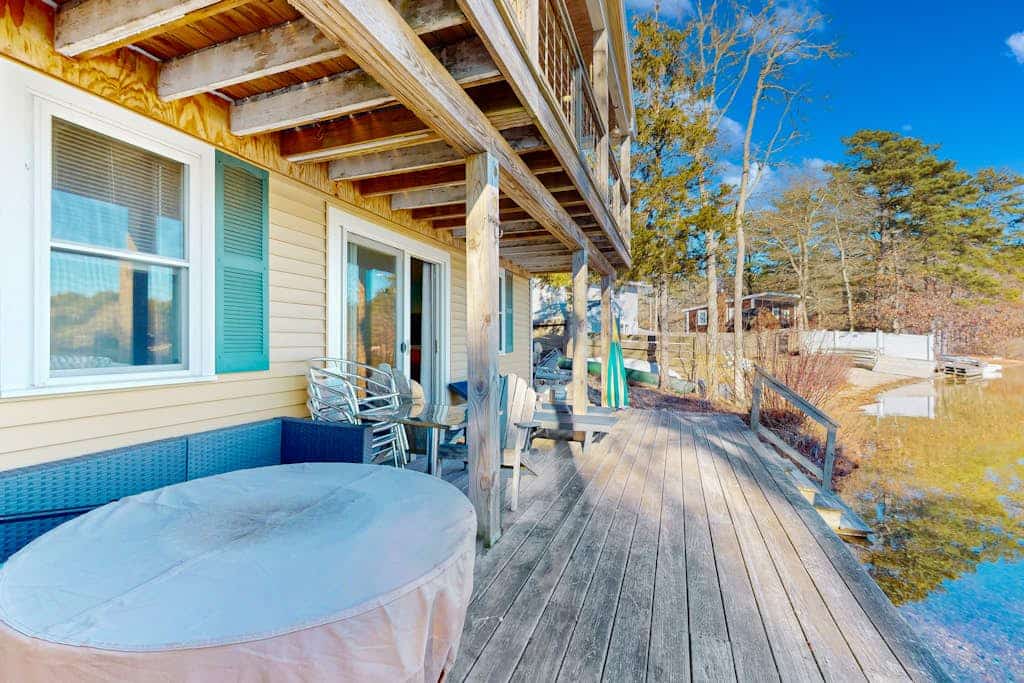 Stunning lakefront home with kayaks, games, & amazing deck views - dog-friendly