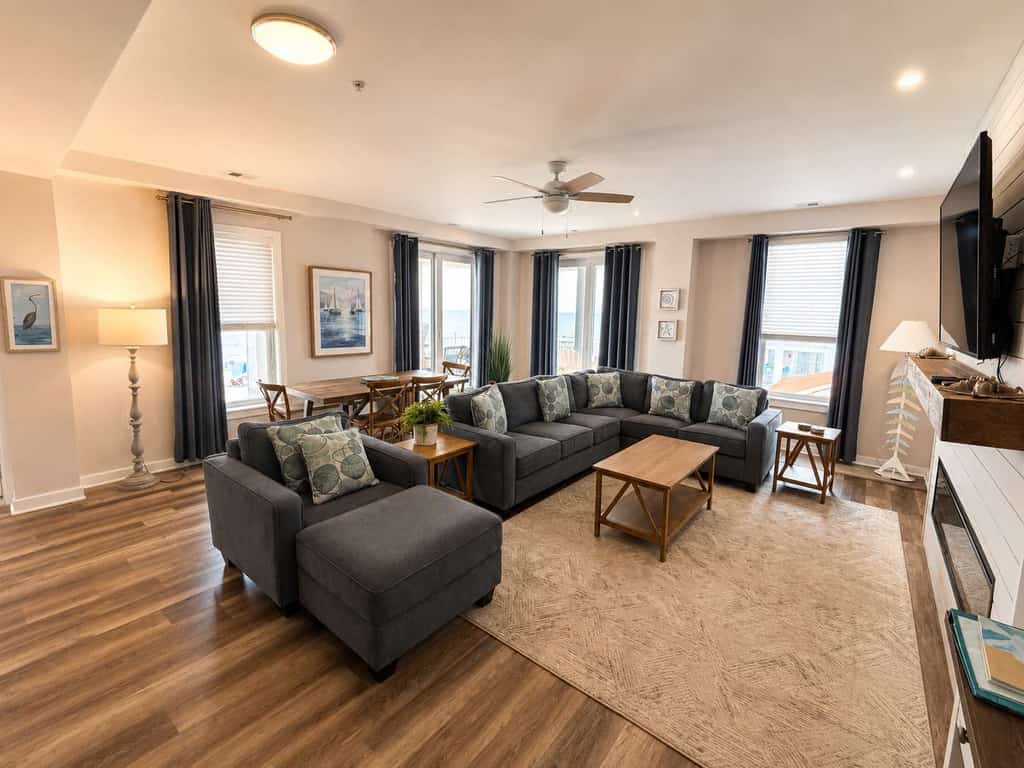 Beachfront 2nd-floor condo with ocean views, balcony, 3 pools & gym