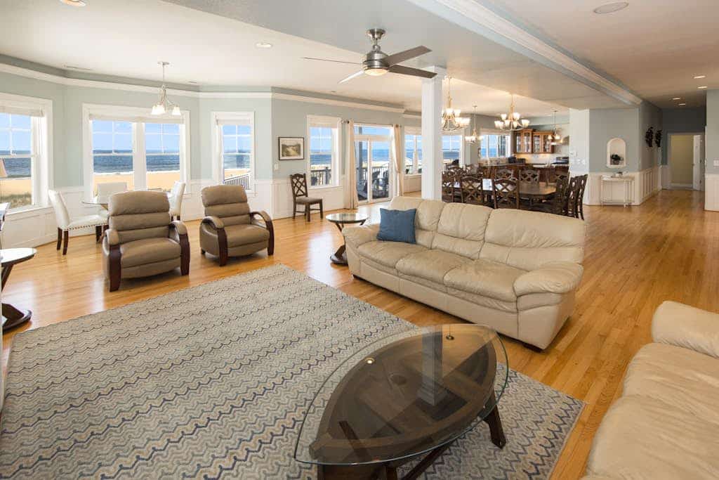 Oceanfront home with private pool, hot tub, outdoor bar, theater room, game room