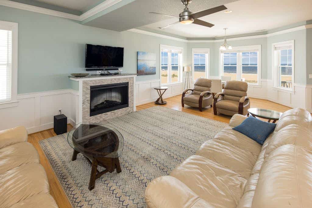 Oceanfront home with private pool, hot tub, outdoor bar, theater room, game room