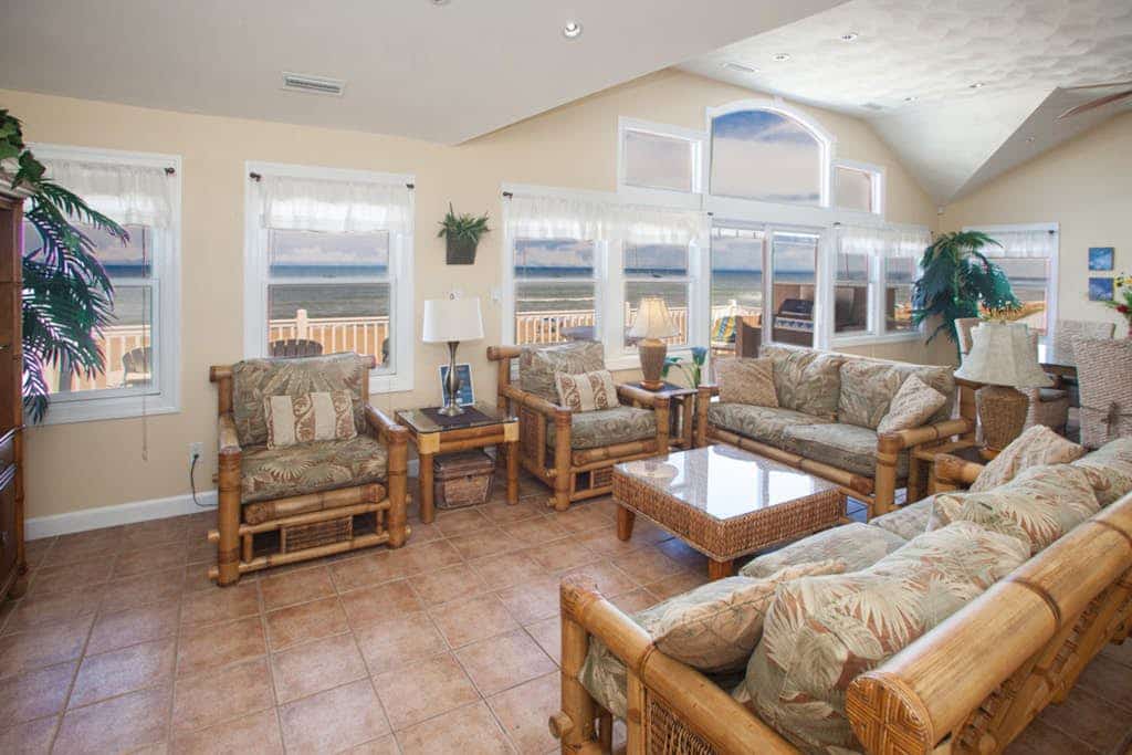 Oceanfront home with pool, hot tub, central AC, & furnished deck - near shopping