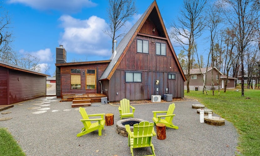 Nekoosa Albatross A-Frame – Lake Sherwood WI, Town of Rome, near Sand Valley.