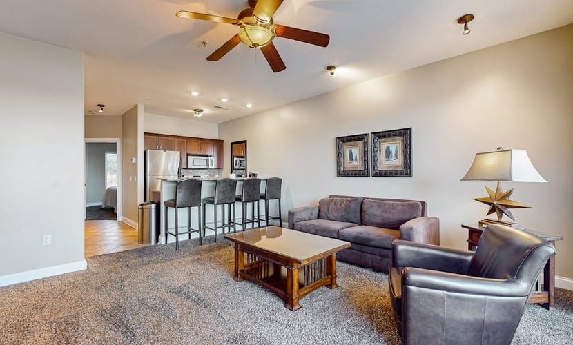 Lakefront condo at Delton Grand with pools & beach access