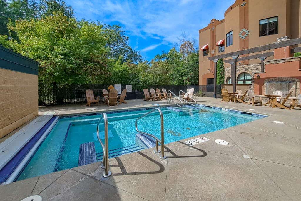 Exciting condo with fireplace, hot tub, & central AC