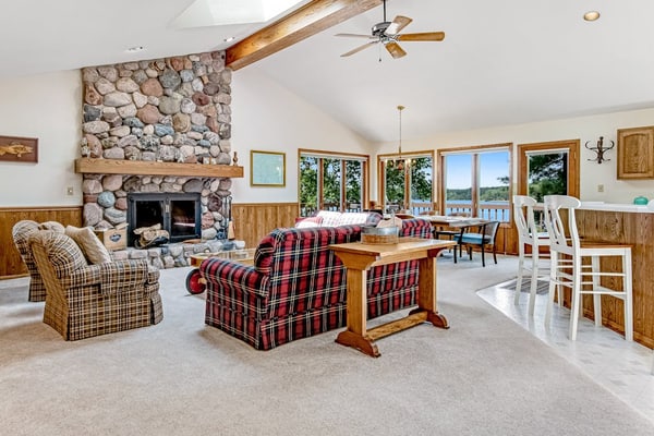 Lakefront, Dog-Friendly Home with Lake View, Dock, Central AC, & Wood Fireplace