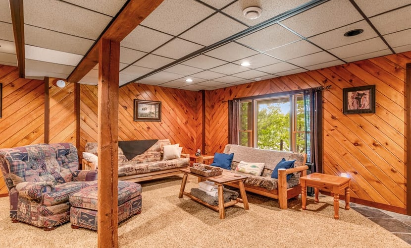 Lakefront dog-friendly gem with private dock, wood stove, large deck & free WiFi